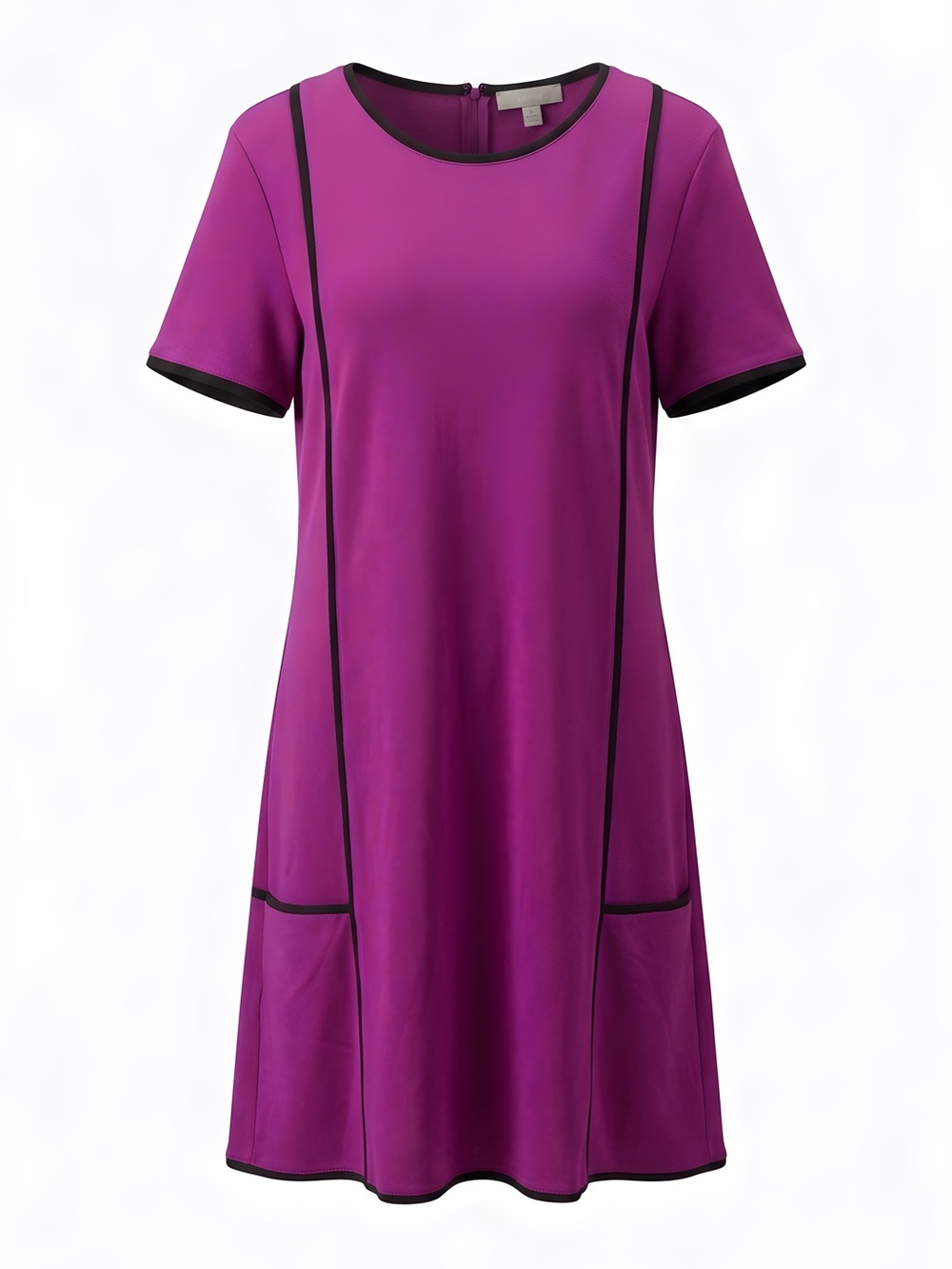 Saks Fifth Avenue Purple Dress with Black Trim